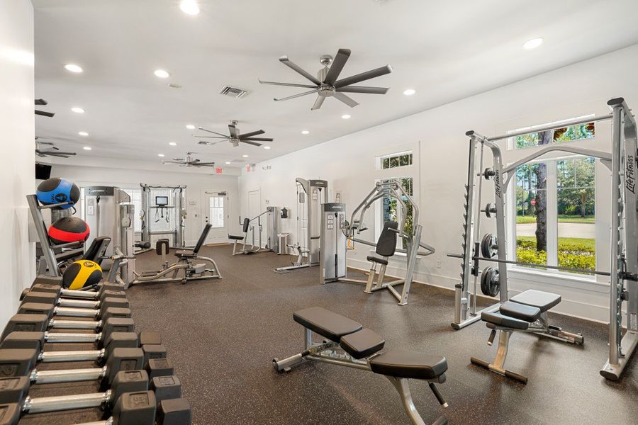 Furnished interior in a model home at Amelia Walk in Fernandina Beach (Image 3).