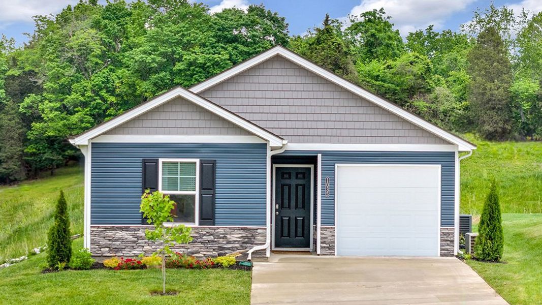 Front exterior of a home in the Clearwater Springs community, located in Johnson City, TN (Image 1).