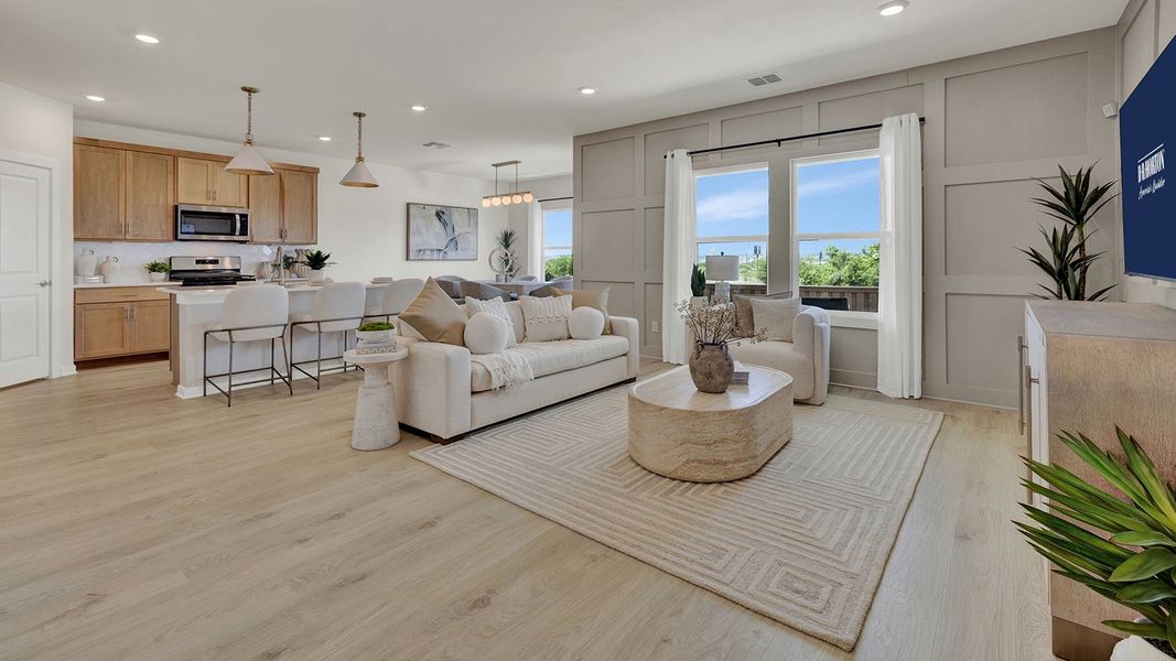 Furnished interior in a model home at Mayfair in New Braunfels (Image 8).