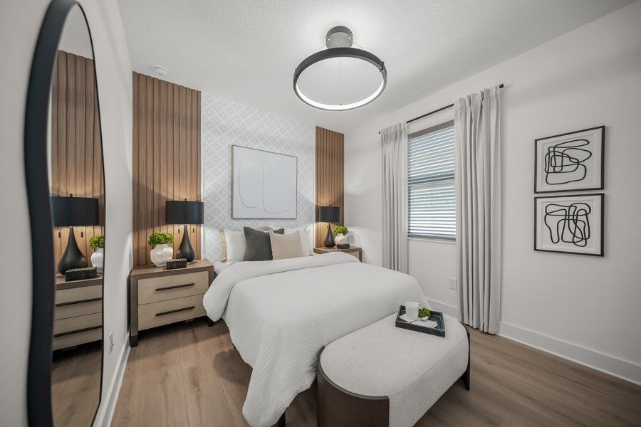 Furnished interior in a model home at Shellstone at Waterside in Sarasota (Image 66).
