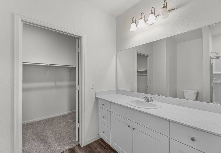 Furnished interior in a model home at Liberty Ranch in Josephine (Image 7).