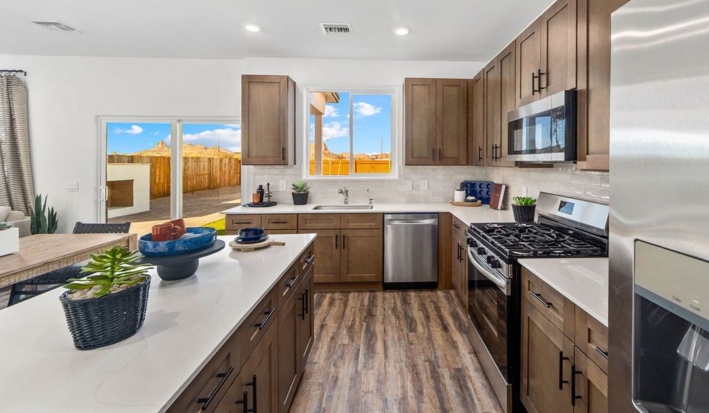 Furnished interior in a model home at Redford Estates in Tucson (Image 16).