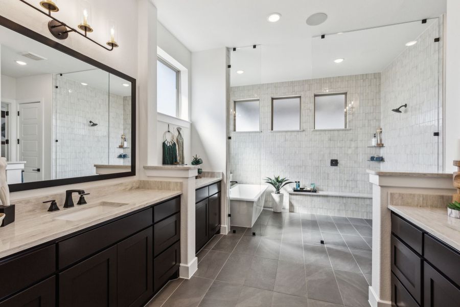 Furnished interior in a model home at The Vines in Haslet (Image 17).