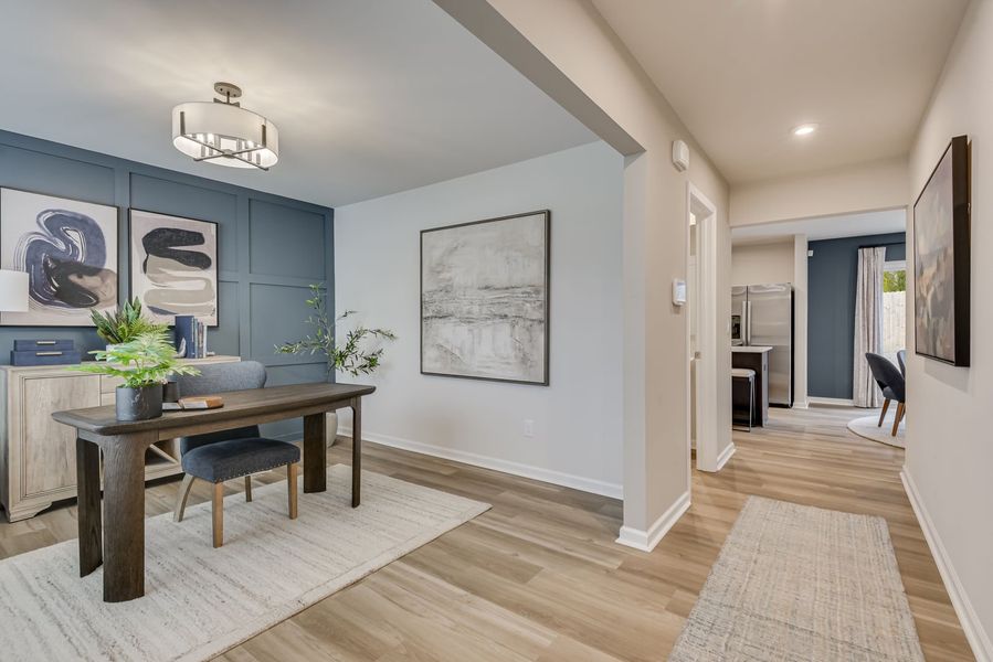 Main level flex room space that adapts to your lifestyle Main level flex room space that adapts to your lifestyle