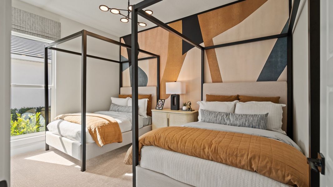 Furnished interior in a model home at Glynlea Country Club 50' in Port St. Lucie (Image 23).