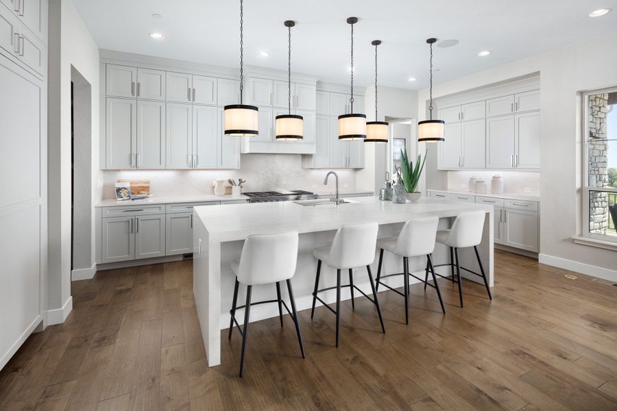 Furnished interior in a model home at The Summit at Castle Pines in Castle Pines (Image 10).