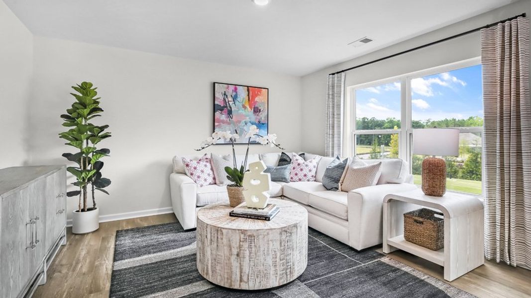 Furnished interior in a model home at Lawson Glen in Clayton (Image 5).
