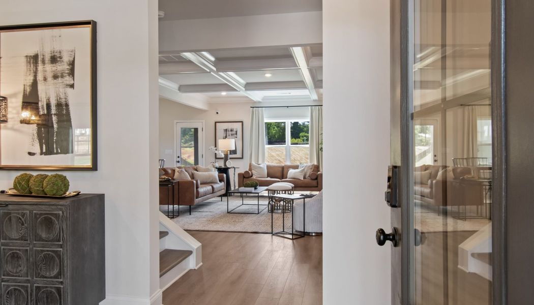 Furnished interior in a model home at Kentmere in Auburn (Image 6).