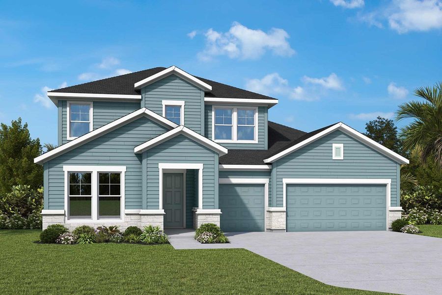 Front exterior of a home in the The Preserve at Laurelton – Haven Collection community, located in Green Cove Springs, FL (Image 11).