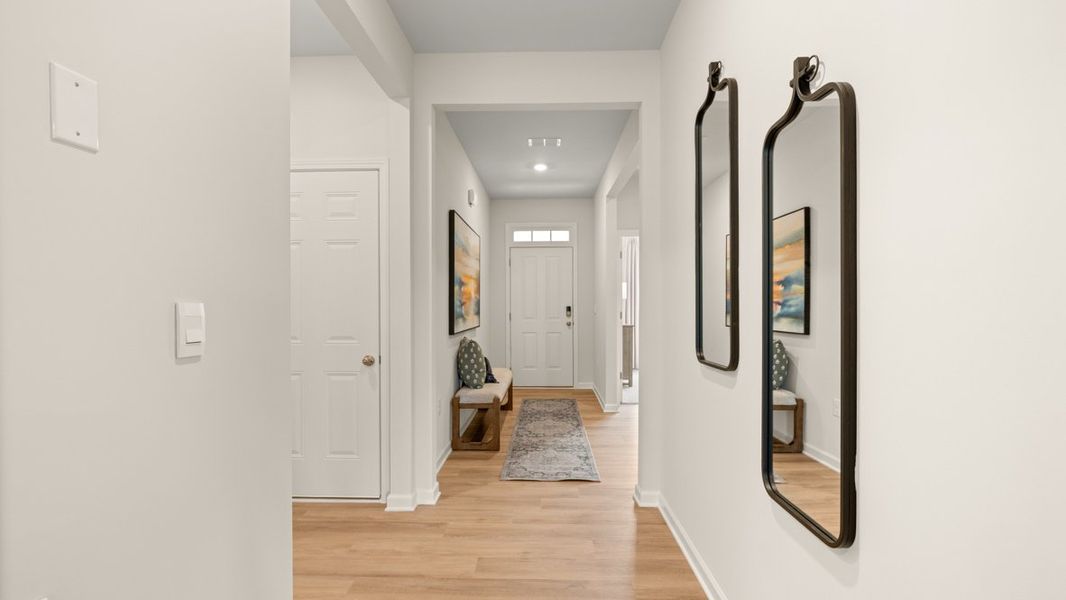 Furnished interior in a model home at Northberry in Rome (Image 9).