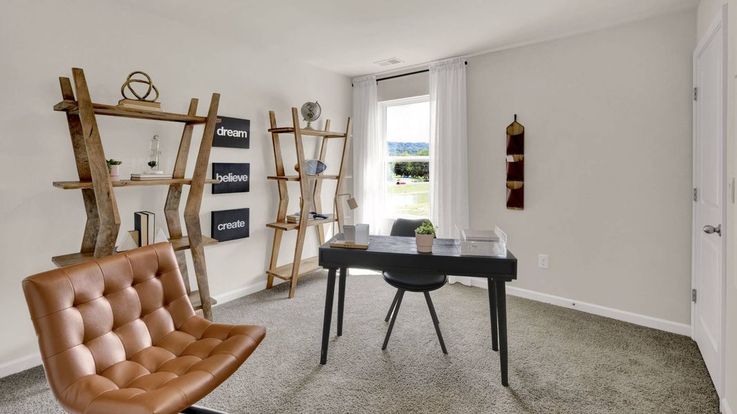 Furnished interior in a model home at Bayview at Harbor Crest in Ooltewah (Image 27).