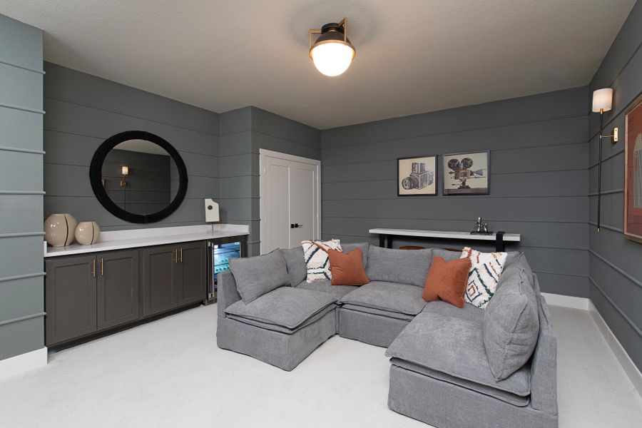 Furnished interior in a model home at Aster Park-50s in McKinney (Image 9). Furnished interior in a model home at Aster Park-50s in McKinney (Image 9).