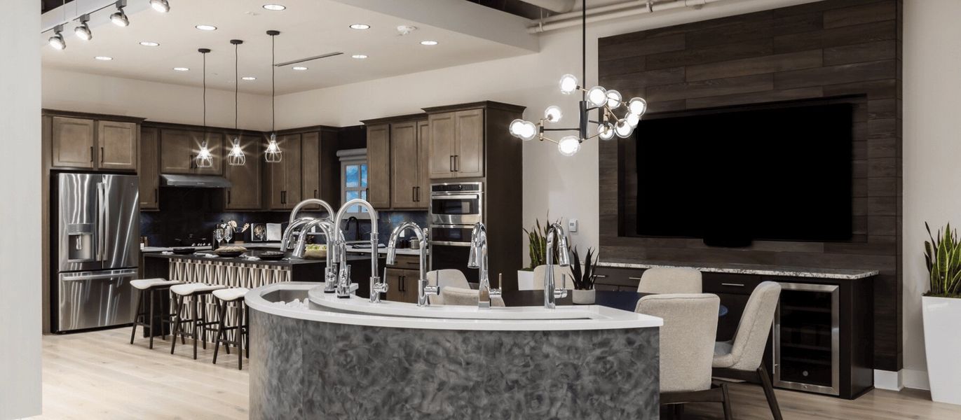 Furnished interior in a model home at Southbridge in Fort Mill (Image 4).