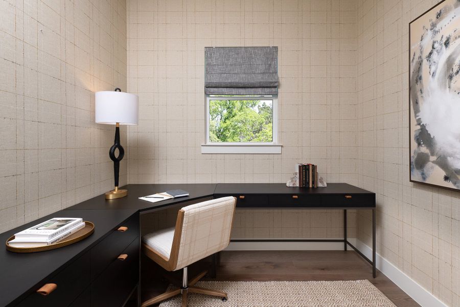 Furnished interior in a model home at Aster Park in McKinney (Image 6).