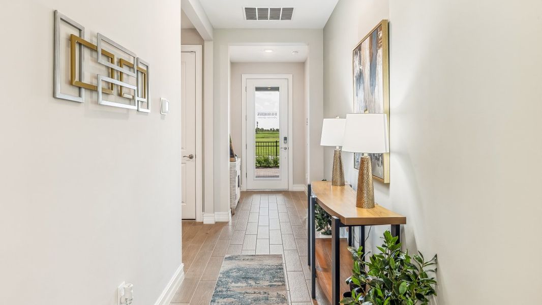 Furnished interior in a model home at Palmetto Landing at Babcock Ranch in Punta Gorda (Image 37).