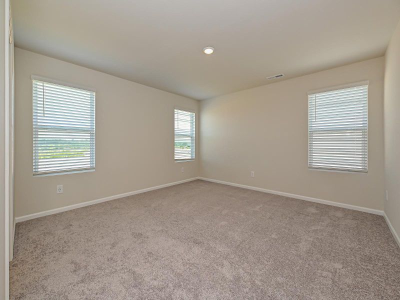 Primary Bedroom in the Dallas Floorplan at Morgan Hills.