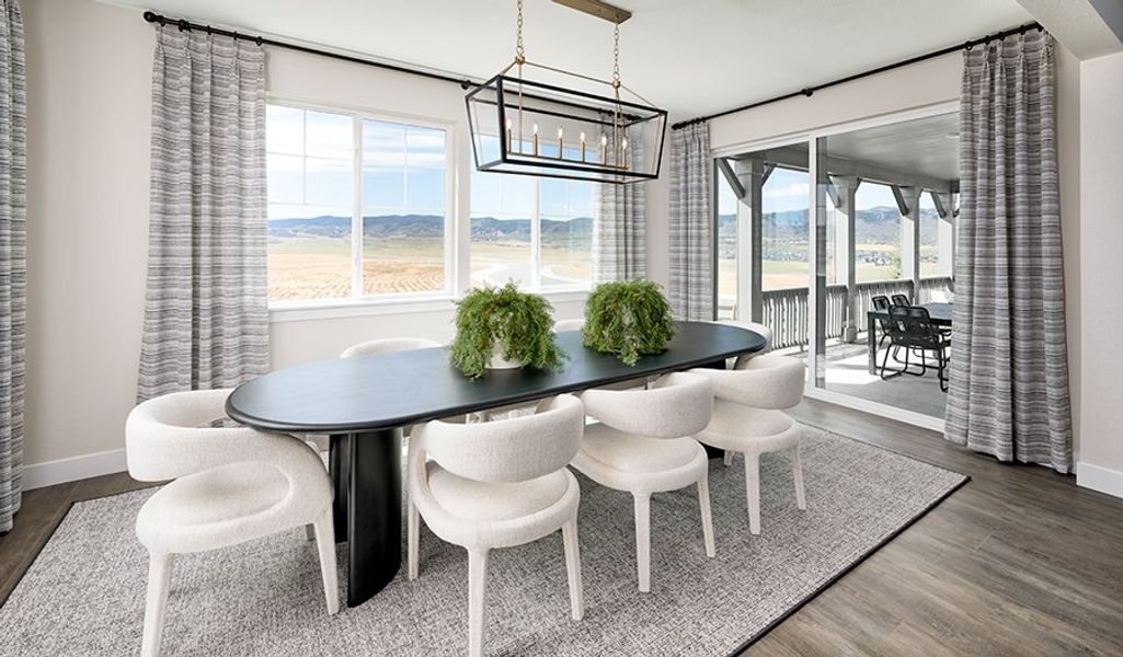 Furnished interior in a model home at Skyline at Parkvale in Littleton (Image 12). Furnished interior in a model home at Skyline at Parkvale in Littleton (Image 12).