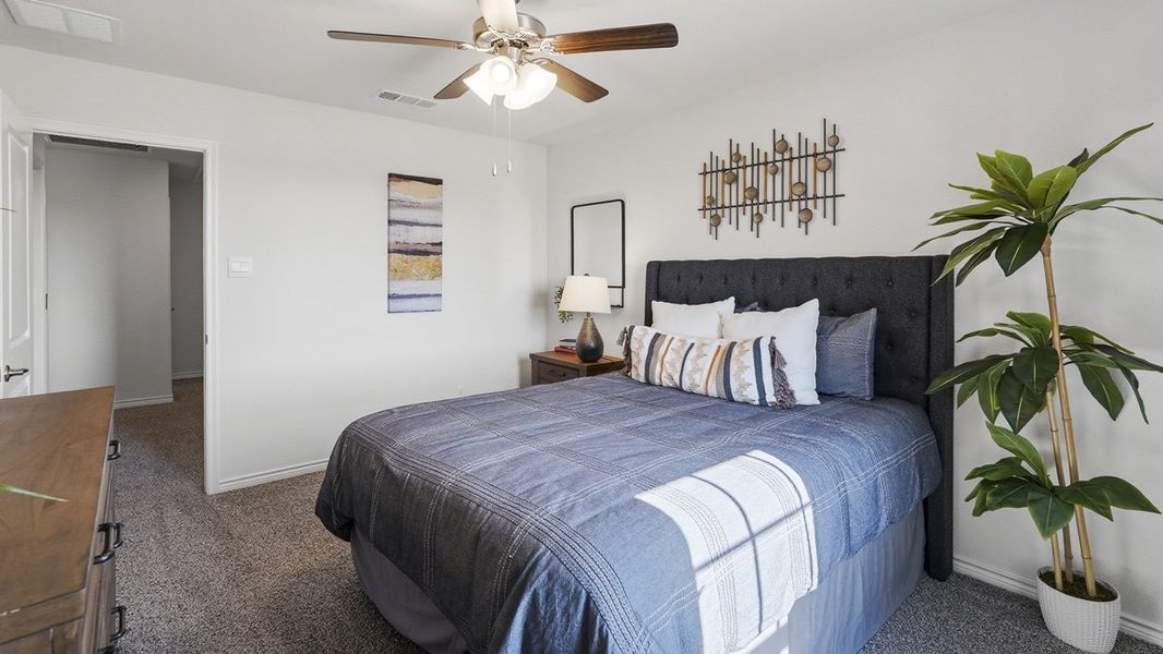 Furnished interior in a model home at The Woods at Lindsey Place in Anna (Image 72).