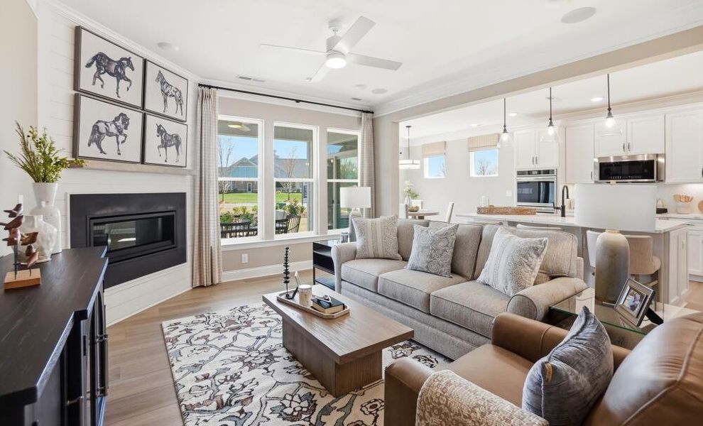 Furnished interior in a model home at Weddington in Benson (Image 7).