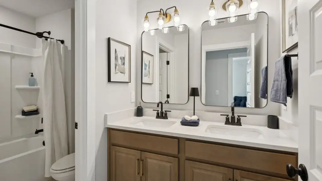 Furnished interior in a model home at Walnut Ridge in Lebanon (Image 41).