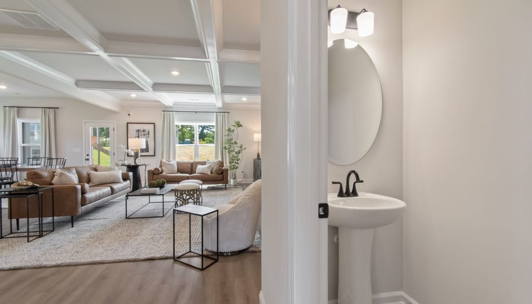 Furnished interior in a model home at Kentmere in Auburn (Image 8).