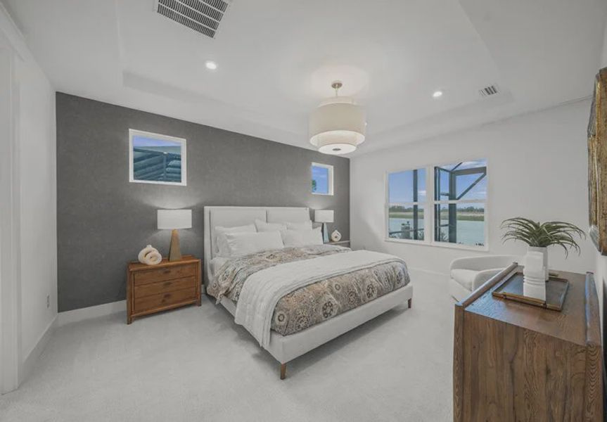 Furnished interior in a model home at Coasterra in Palmetto (Image 29).