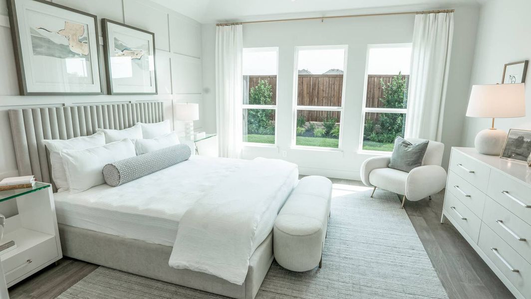 Furnished interior in a model home at Edgewood Creek in Celina (Image 9).