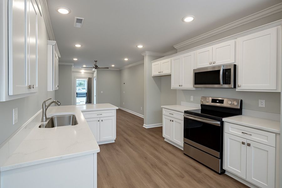 Furnished interior in a model home at Bellingham Townhomes in Cleveland (Image 8).