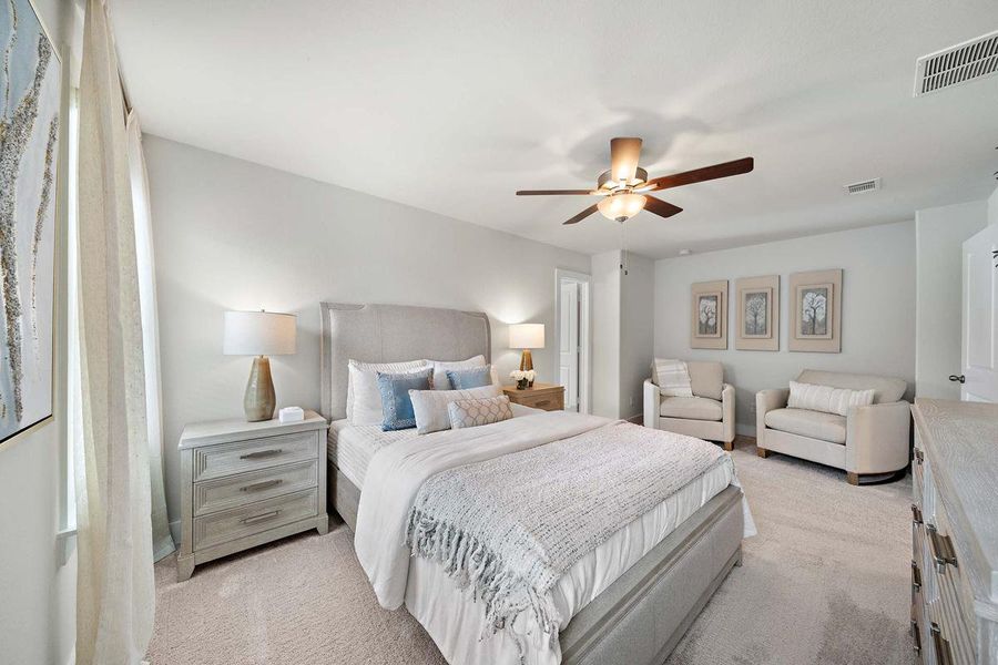 Furnished interior in a model home at Haven at Kieth Harrow in Cypress (Image 10).