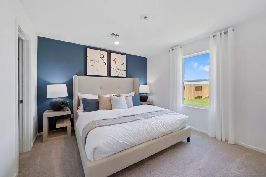 Furnished interior in a model home at The Courtyards at Stokesbury in Waller (Image 6). Furnished interior in a model home at The Courtyards at Stokesbury in Waller (Image 6).