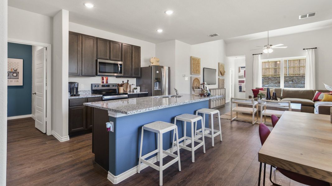 Sycamore Landing model home kitchen