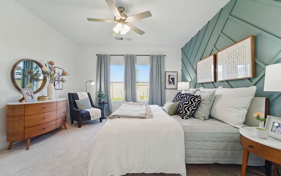 Furnished interior in a model home at Sweetgrass Village in Crosby (Image 32). Furnished interior in a model home at Sweetgrass Village in Crosby (Image 32).