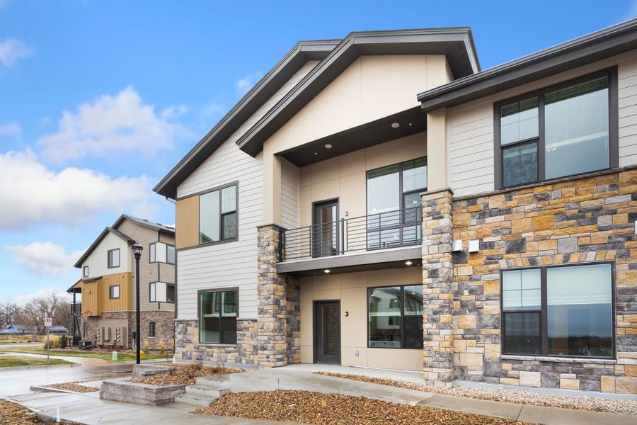 Front exterior of a home in the Northfield at Old Town community, located in Fort Collins, CO (Image 3).