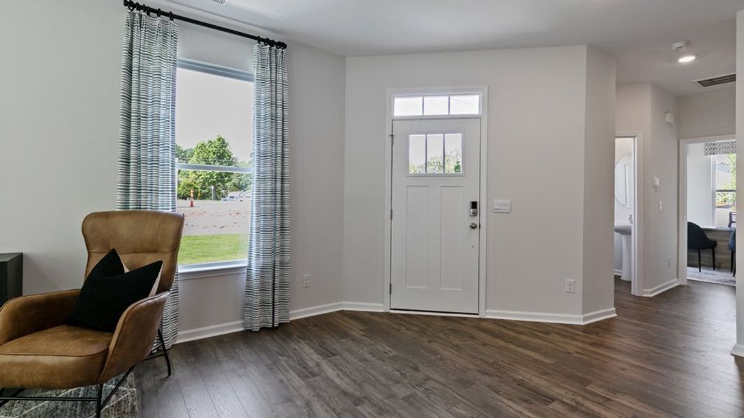 Furnished interior in a model home at Chapel Townes in Raleigh (Image 11).