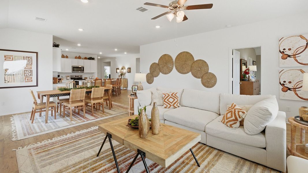 Furnished interior in a model home at Rancho San Gabriel in Georgetown (Image 18). Furnished interior in a model home at Rancho San Gabriel in Georgetown (Image 18).