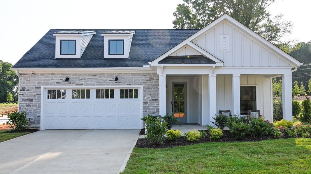 Front exterior of a home in the The Courtyards at Walters Farm community, located in Huntersville, NC (Image 3).