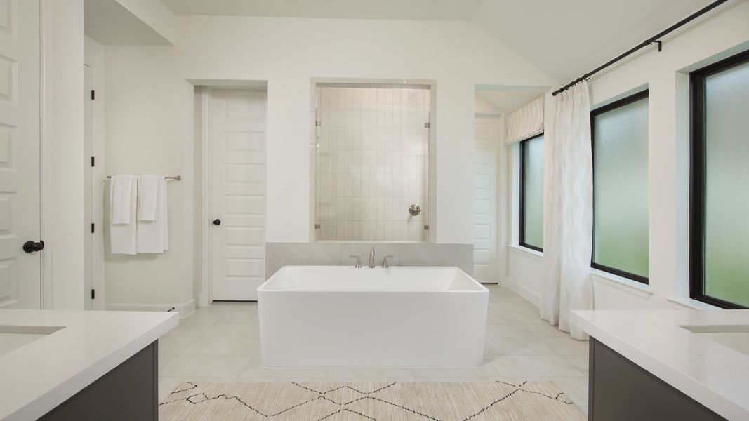 Furnished interior in a model home at Juniper Springs 50' in Lockhart (Image 11).