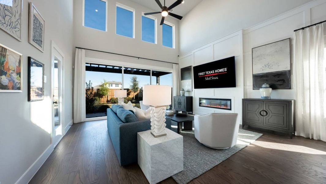 Furnished interior in a model home at The Meadows in Denton (Image 5). Furnished interior in a model home at The Meadows in Denton (Image 5).