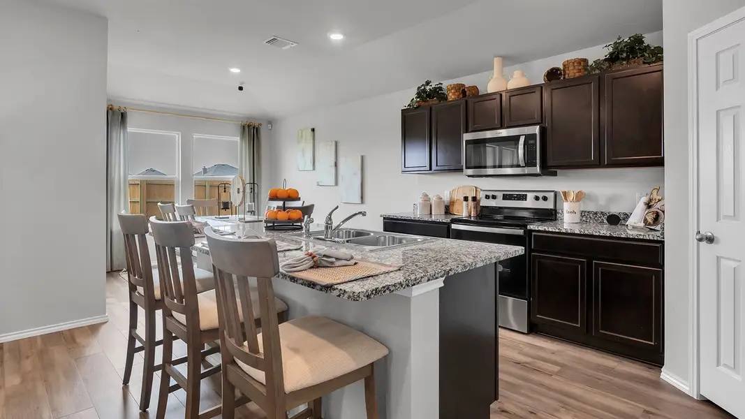 Furnished interior in a model home at West Canyon Trails in Belton (Image 4). Furnished interior in a model home at West Canyon Trails in Belton (Image 4).