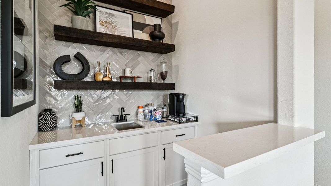 Furnished interior in a model home at Meyer Ranch – Premier in New Braunfels (Image 34).