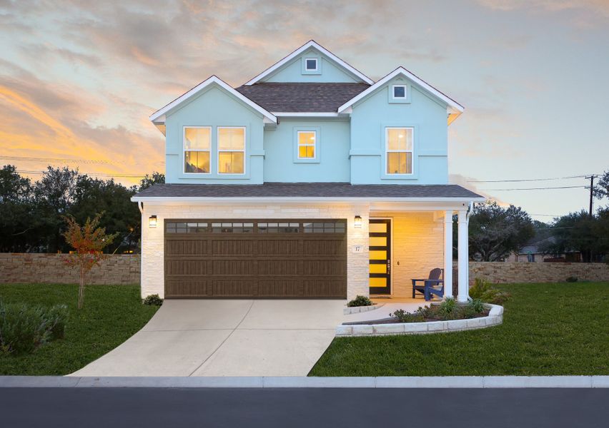 Front exterior of a home in the Clear Creek community, located in Round Rock, TX (Image 3).