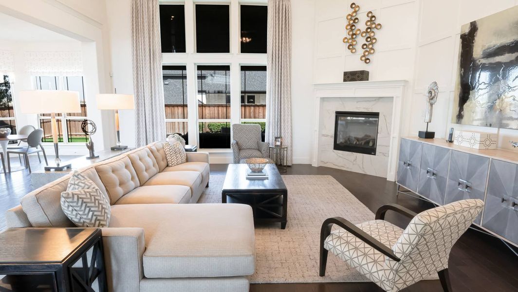 Furnished interior in a model home at Wellspring Estates in Celina (Image 4).