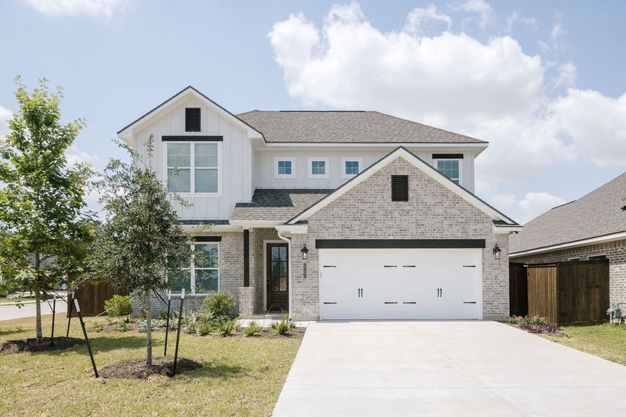 Front exterior of a home in the Mission Ranch community, located in College Station, TX (Image 1). Front exterior of a home in the Mission Ranch community, located in College Station, TX (Image 1).