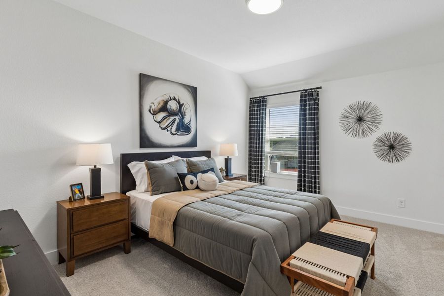 Furnished interior in a model home at Rainwater Crossing in Celina (Image 32). Furnished interior in a model home at Rainwater Crossing in Celina (Image 32).