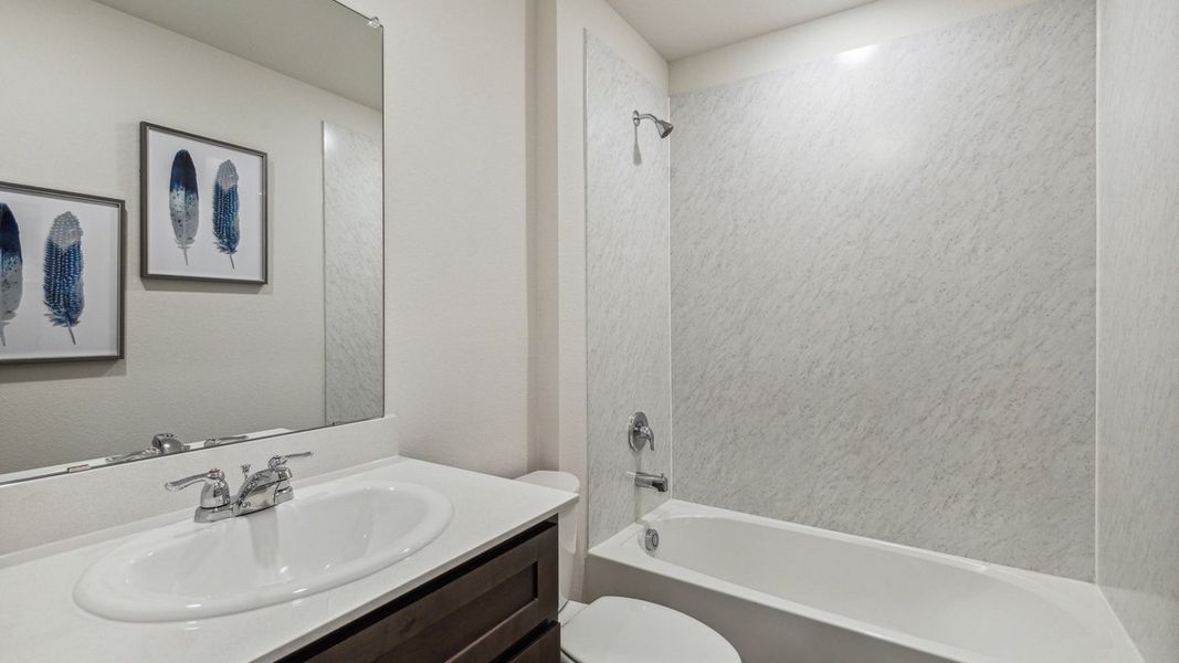 Furnished interior in a model home at Creeks at Burnett Trail in Canton (Image 14).