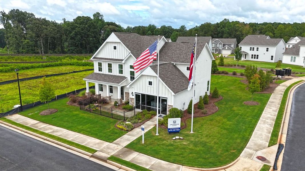 Front exterior of a home in the Maddox Landing community, located in Hoschton, GA (Image 2). Front exterior of a home in the Maddox Landing community, located in Hoschton, GA (Image 2).