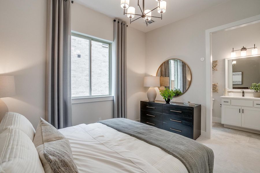 Furnished interior in a model home at Aster Park in McKinney (Image 52).