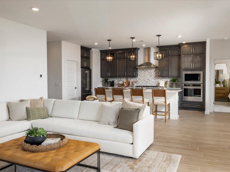 Furnished interior in a model home at Naranja Trails in Oro Valley (Image 9). Furnished interior in a model home at Naranja Trails in Oro Valley (Image 9).