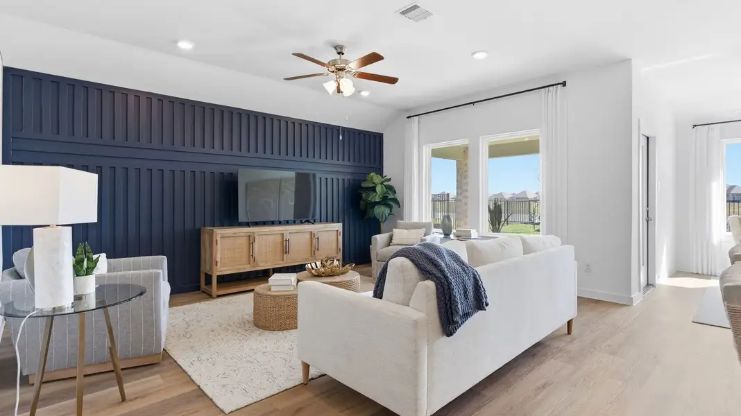 Furnished interior in a model home at Lago Mar in Texas City (Image 9).