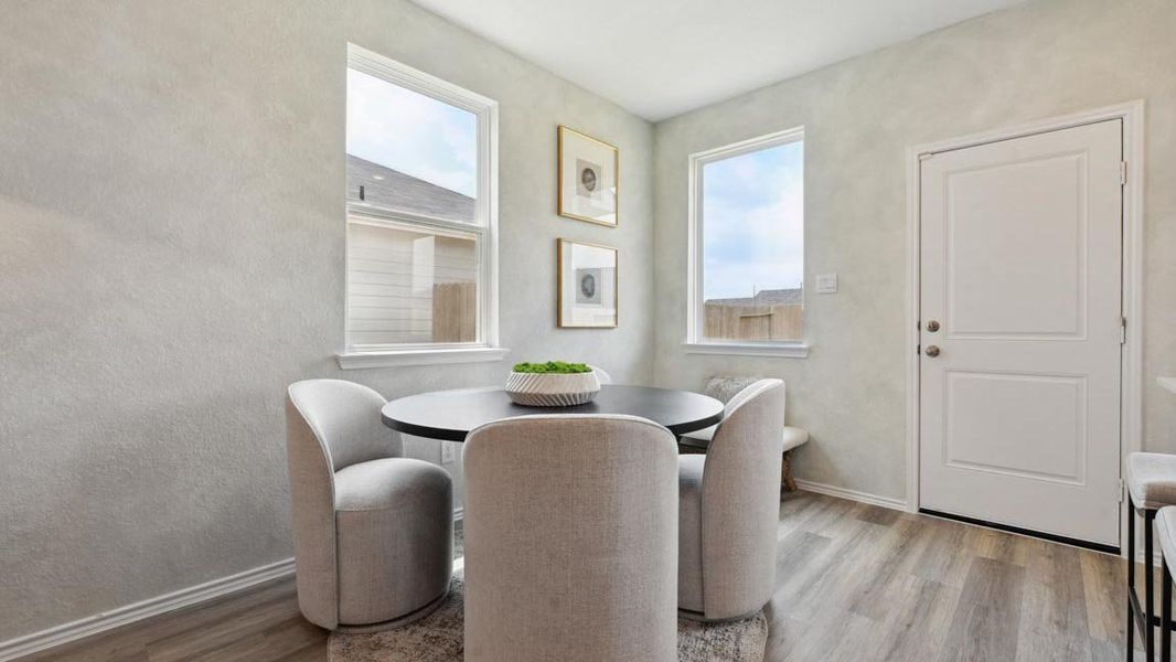 Furnished interior in a model home at The Villas at Legacy Park in Houston (Image 10).